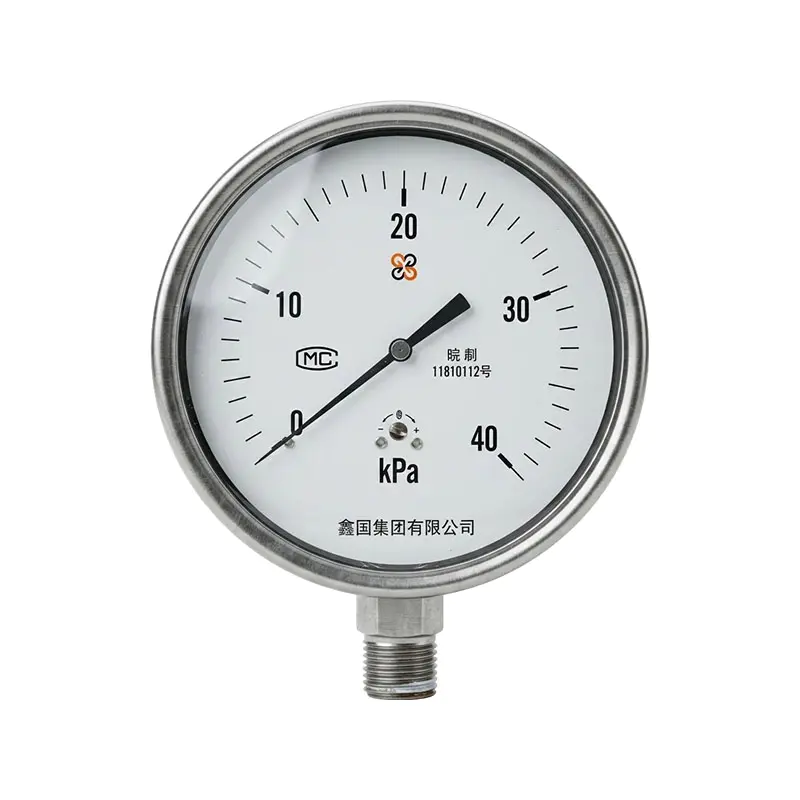 گیج فشار جعبه دیافراگمی از جنس استنلس استیل XG/YE-100B